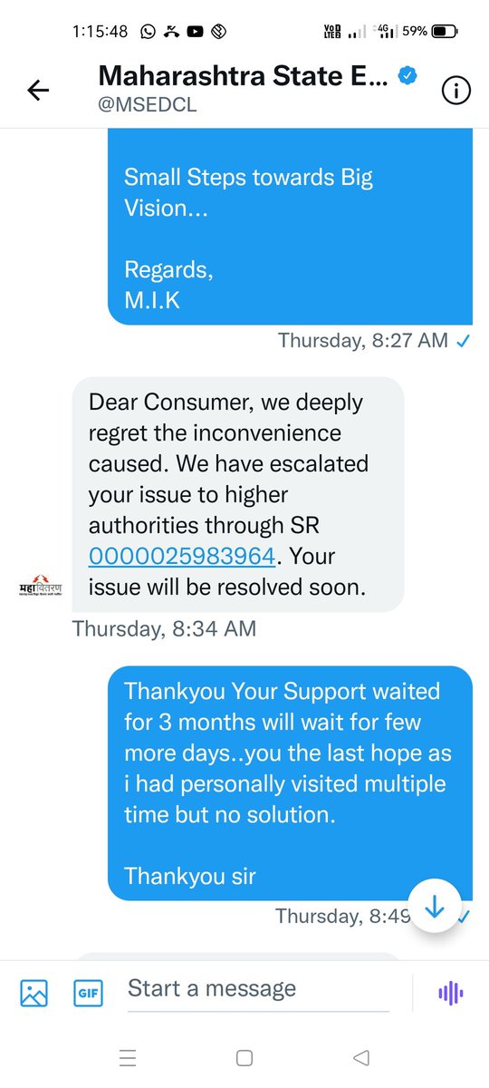 NasimIstyak's tweet photo. @MSEDCL @NitinRaut_INC @AUThackeray Waited and still waiting...No Resolution only Suggestion...it's time to stand https://t.co/GNnOaoxM1o
