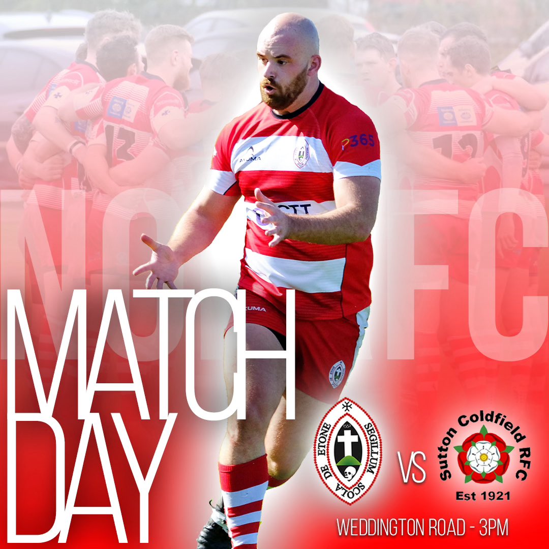 Game day😤

🆚 <a href="/sc_rfc/">Sutton Coldfield RFC</a> 
⏰ 3pm.
📍 Weddington Road

#COYE