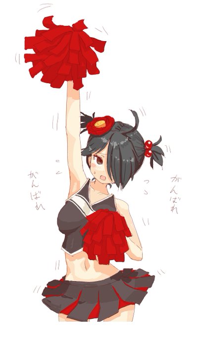 衣装をチアっぽく修正・・・? 