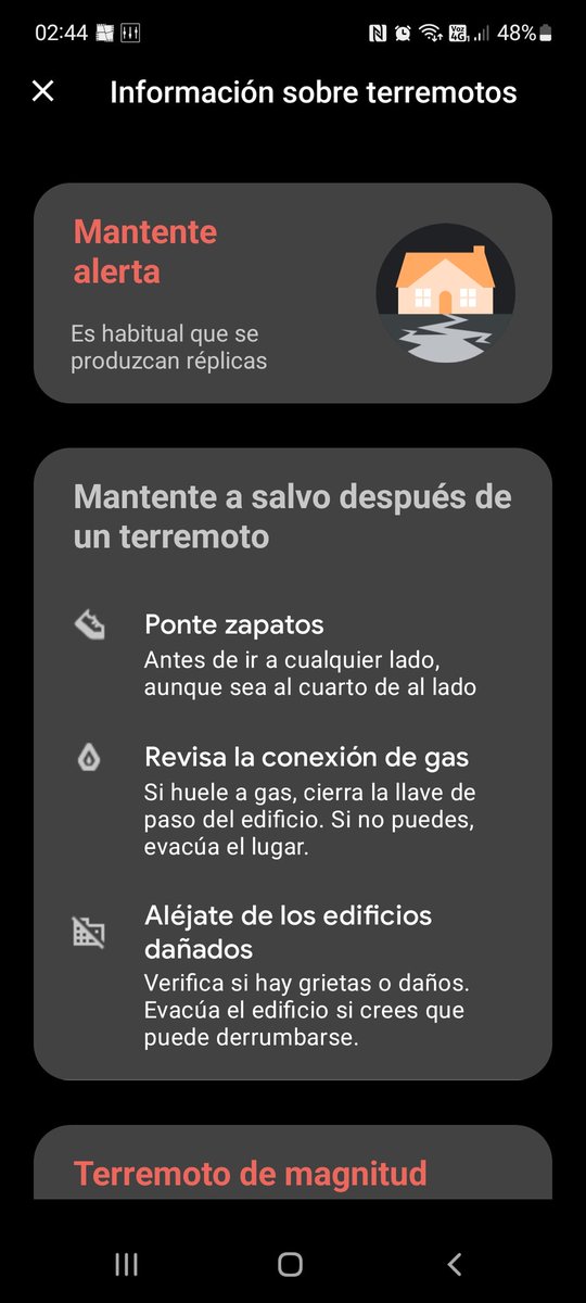 CarlosAndresRad's tweet photo. @Poppymrb Me sonó el cel justo al momento de emepzarel sismo😵‍💫😯 parece que es una alerta de Android! https://t.co/atVZpbCdtO