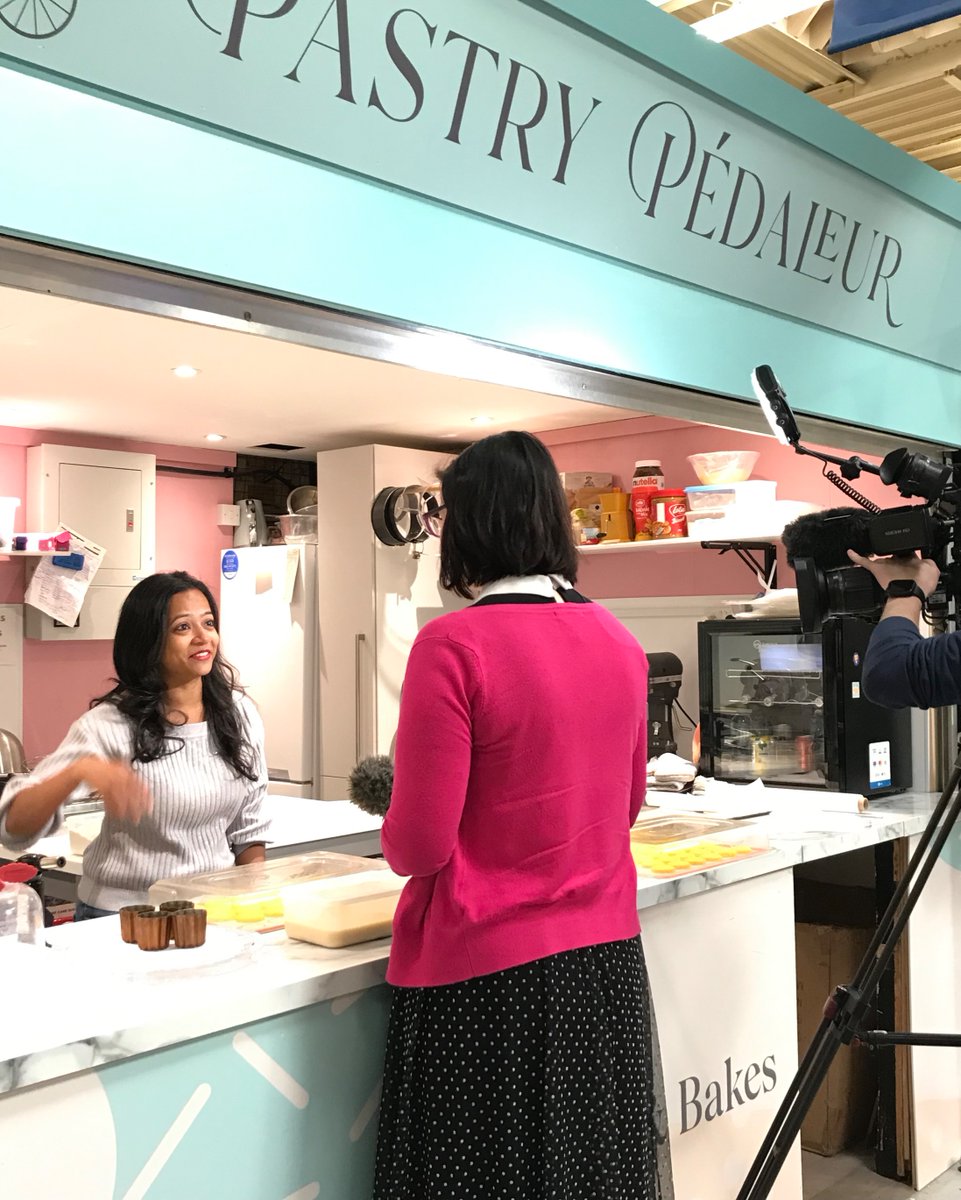 newchestermkt's tweet photo. We were thrilled to welcome Kaleigh from @BBCNWT to film in the old and new Chester markets 🙌 She interviewed Cllr Beacham and traders Geoff Hughes butcher, Steph from Pastry Pedaleur and Rae from the Mrkt Cafe about their move over to the new market. https://t.co/mDFJRAJrif
