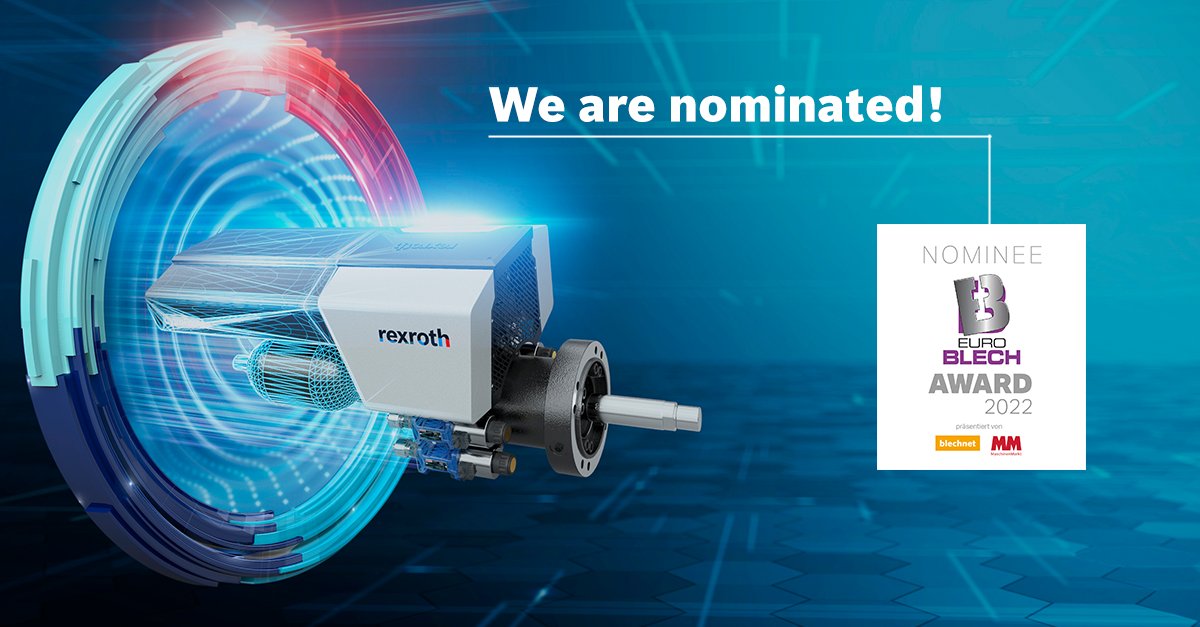boschrexroth's tweet image. Our self-contained linear actuator #CytroForce is nominated for the #EuroBlech Award 2022 in the category “Metal forming and punching”! If you want to support us with your vote, you can find all information about CytroForce and the voting link here: bit.ly/3VlNXxZ