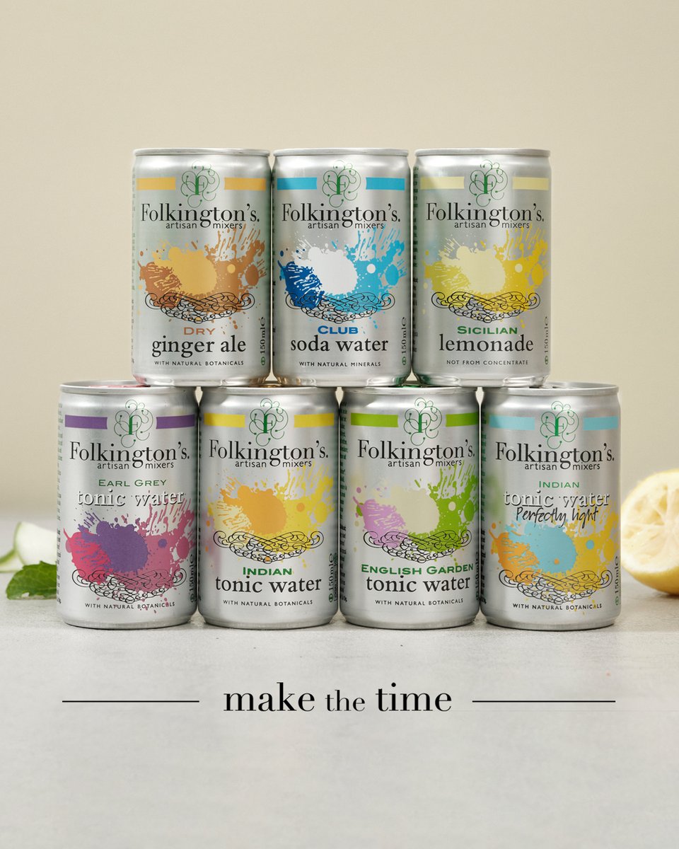 This might be our "Mixer" range, but frankly they are just as good on their own as they are mixed with a spirit!

Find out more here: folkingtons.com/pages/discover…

#Folkingtons #MakeTheTime #Mixers #Mixology #Drinkstagram #Drinks #PerfectMixer