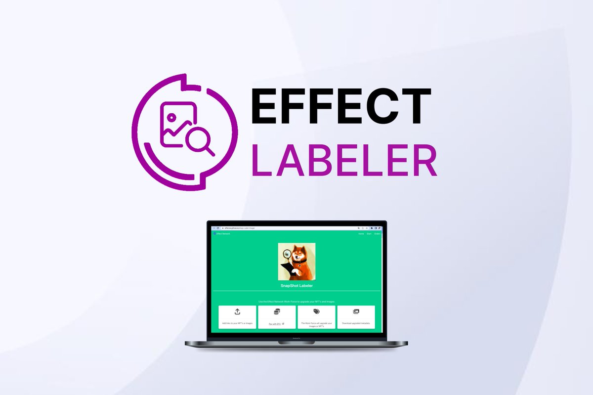 Effect Labeler is now LIVE! 
✅Owners of AI generated NFT collections are now able to add quality information to their metadata and make their NFTs more visible in marketplaces! 

✅NFT collectors can now add a link to the NFT they liked and find out everything they want to know!