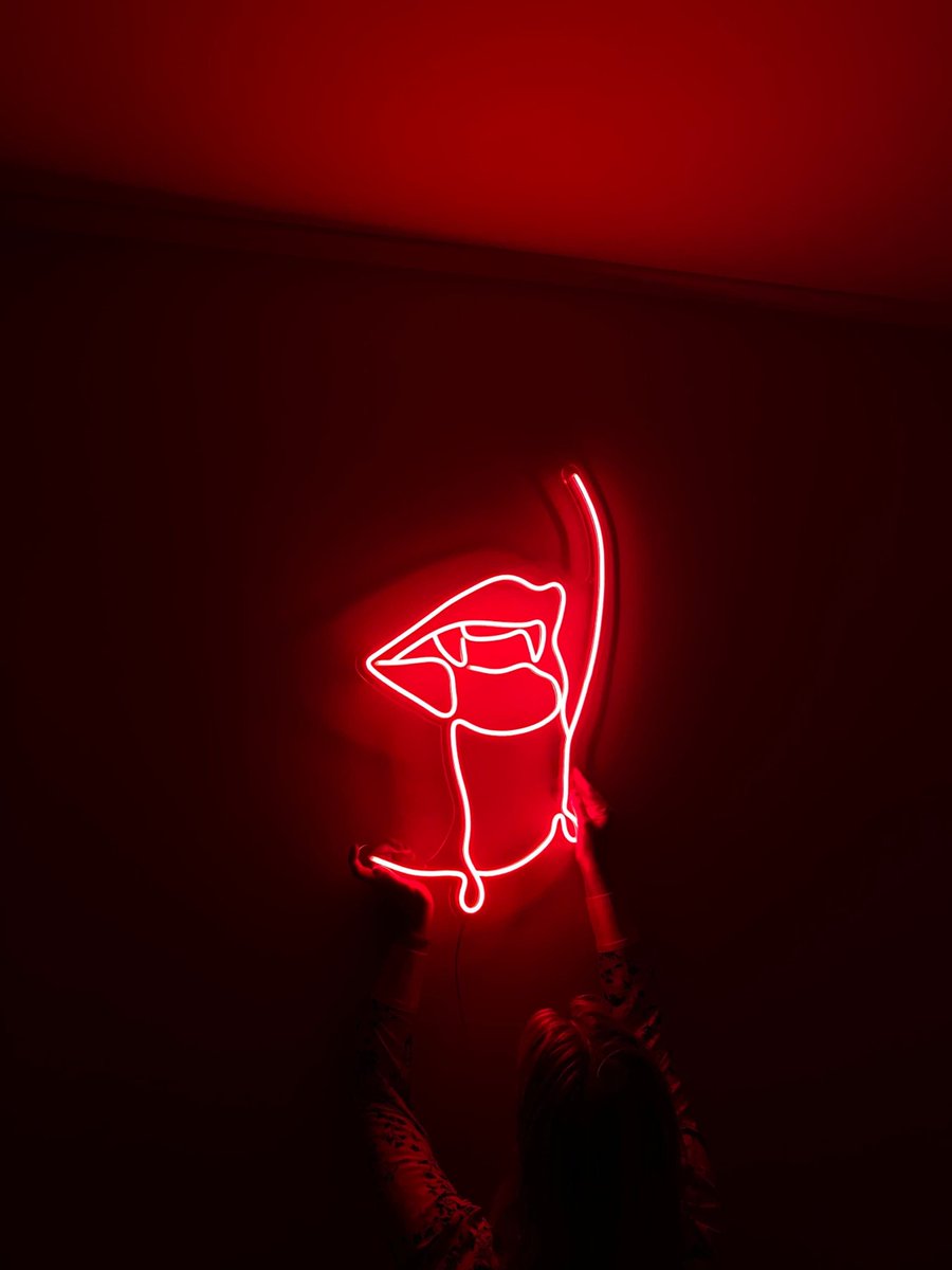 oneoncrafts's tweet photo. Dressing up as a Vampire this Halloween? Don't forget your matching neon sign to spook up your decor too!💀
#halloween #pumpkin #happyhalloween #costume
#spooky #zombie #trickortreat #halloweenmakeup
#halloweenvibes #spookyseason👻 https://t.co/8qEuqbumIO