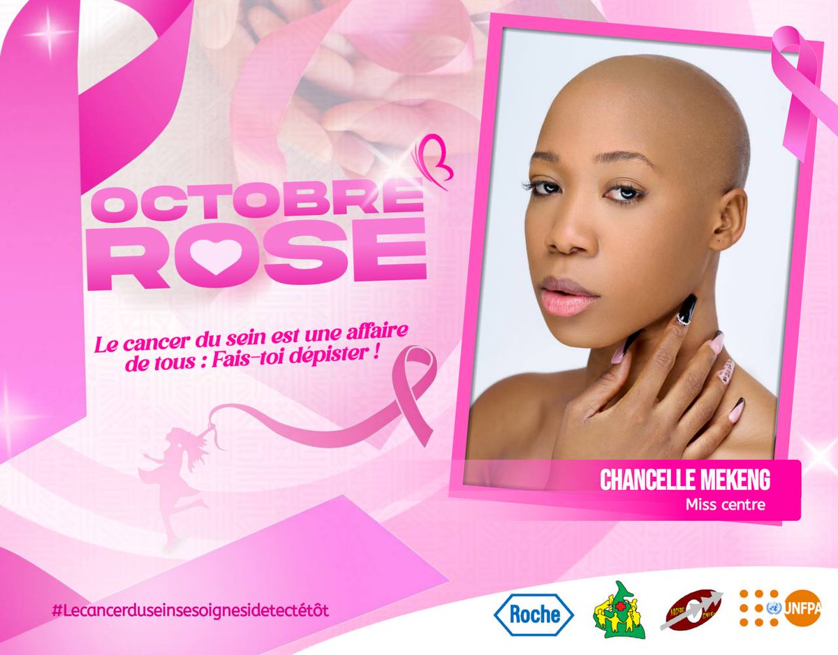 ChancelleMekeng's tweet photo. Octobre rose! 

   Octobre en rose est une campagne annuelle de communication destinée à sensibiliser les femmes au dépistage du cancers du sein et à récolter des fonds pour la recherche. 
👉https://t.co/HELh3PjyQn
@MissCamerounOff https://t.co/P8aFk4sUzg