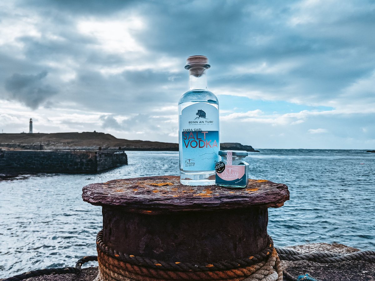 Look what the @kintyredistil fabulous team have made with our salty goodness! 🎉  #saltvodka #vodka #argyll