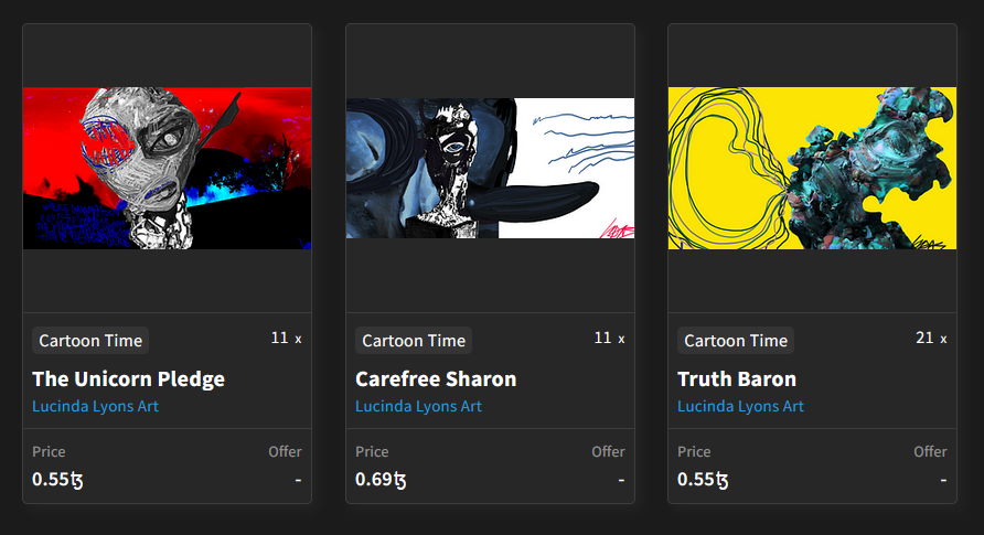 Plasticine cartoons now &amp; lots of new cartoons dropped yesterday on Cartoon Time on #objktcom 
#xtz #tezoscollectors #tezoscommunity 
Link to Collection  in comments below