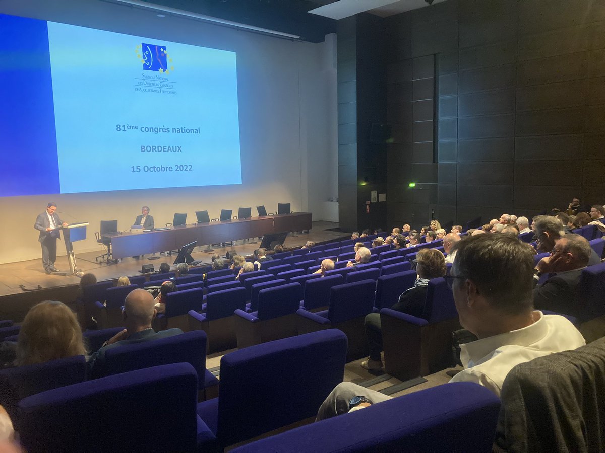 Rapport moral du président du @sndgct Stéphane Pintre : 5 mandats et 16 années de défense, valorisation et promotion de la fonction de direction générale des #collectivités 
Un bilan qui devra être parachevé par la reconnaissance législative de la fonction, son combat permanent