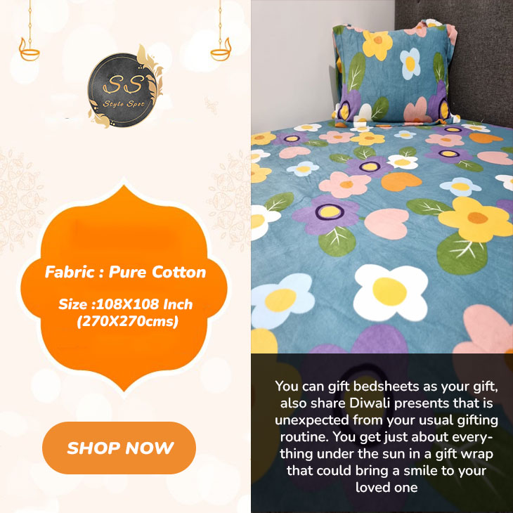 StyleSpot2's tweet photo. Happy Festival month✨✨
the house of Style Spot offer wide range of Bedsheets in gift format with world wide shipping options.
Book you gift now 🥰❤️
#bedsheets #onlinebedsheet #shopnow #homedecor #happycustomer #giftshop #giftideas #style #stylespot #Diwali #festival https://t.co/bKvdGZ9wMP