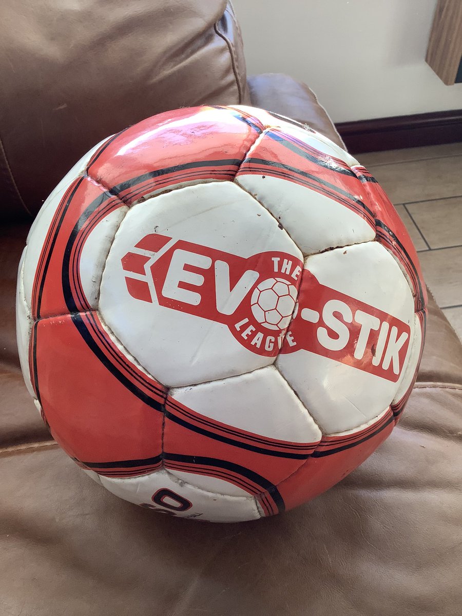 HalifaxTownSC's tweet photo. Open to offers: We’ve got the actual match ball from our famous visit to Whitby Town. It was kicked into the crowd by the wonderful James Dean at the end of the game. Two bounces later, it ended up in someone’s cupboard. It’s the real deal #evostick #Shaymen https://t.co/3FpkQfjv9Q