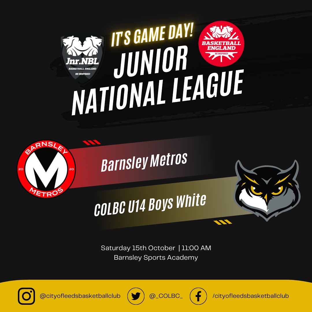 _COLBC_'s tweet photo. Busy slate today with 7 teams in action - 1 on the road and 6 down at LBU Arena 💪🏽
-
Come down and support our teams for an afternoon of action-packed basketball 🏀
-
Let’s go Leeds 🙌🏽 #COLBC https://t.co/8lbuFDvZbG
