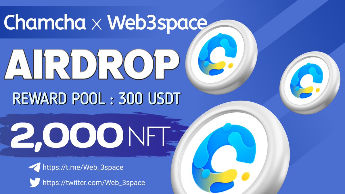 😉😉 Massive #fcfs #Giveaway

🤩🤩 Total Giveaway Pool - 2,000 Limited NFTs &amp; 300 USDT. 

To Enter ⤵️
➡️ Follow <a href="/Web_3space/">WEB3 Space</a> 🔔
➡️ Like, RT &amp; Tag 3 Friends
➡️ Finish Gleam : wn.nr/hLK2bL

17th OCT ⏰

#Giveaways #Airdrop #fcfs
