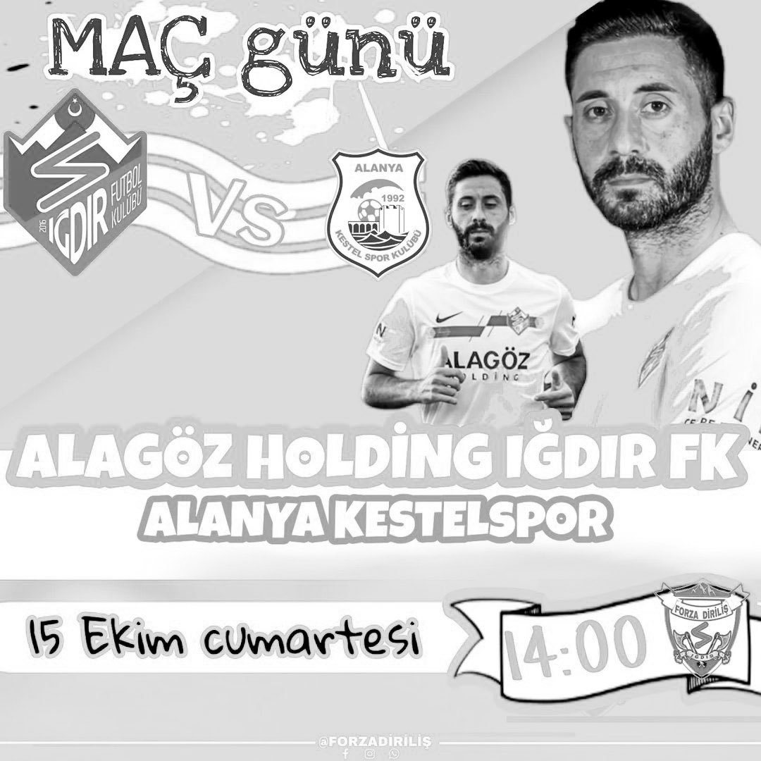 Bugün IĞDIRIMIZIN maçı var 
Haydi maçaa IĞDIR’lı