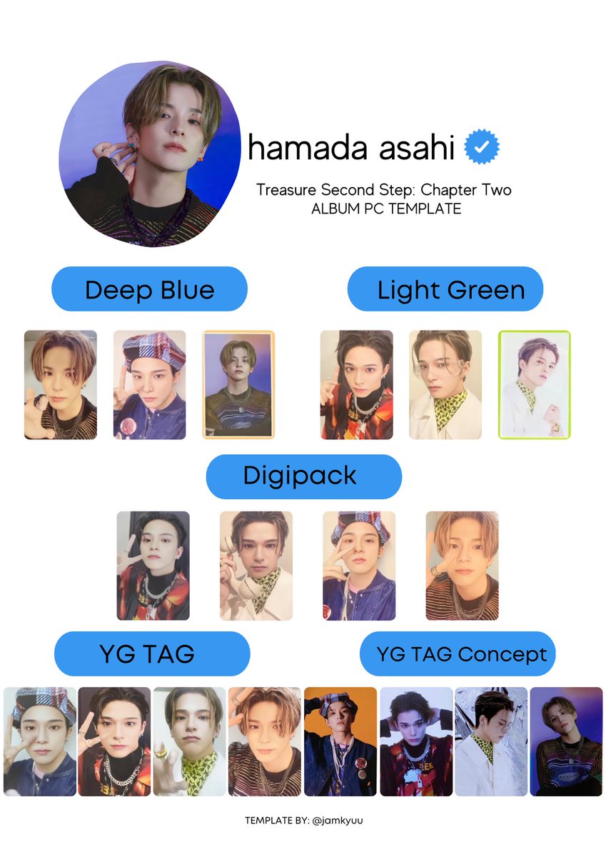💎 Treasure Second Step: Chapter Two ALBUM PC TEMPLATE THREAD PER