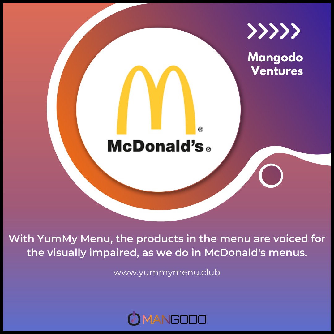 mangododigital's tweet image. With YumMyMenu, we digitized McDonald&apos;s menus and made them ready, and we voiced the products on the menu for the visually impaired with the idea of social responsibility.
#yummymenuclub #voicemenu #mcdonalds #digitalmenu #qrcodedmenu