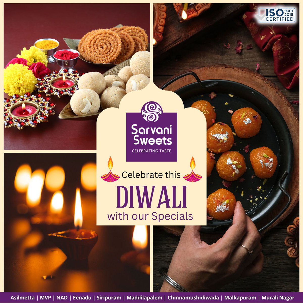 Sarvani_Sweets's tweet photo. Best Sweets in the City of Destiny!
Celebrate this Diwali with our special sweets.

@Sarvani_Sweets

#diwalispecial #diwali2022 #special #sweets #gheesweets😋#sweetssweets #vizag #sweets #indiansweets  #traditionalsweets #sarvanisweets #tasty #yummy #delicious https://t.co/3EjUdcoGc5