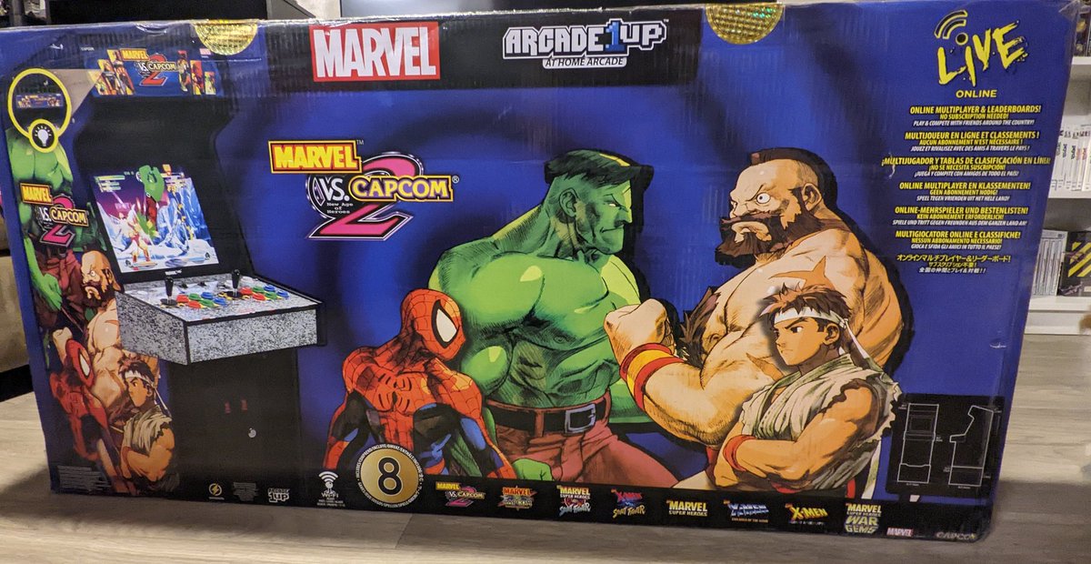 MichaelXRiojas's tweet image. It&apos;s just so beautiful #MvC2 #mvc2freed Also my very first #arcade1up cabinet. If I ever get a bigger place, I definitely want more of them.