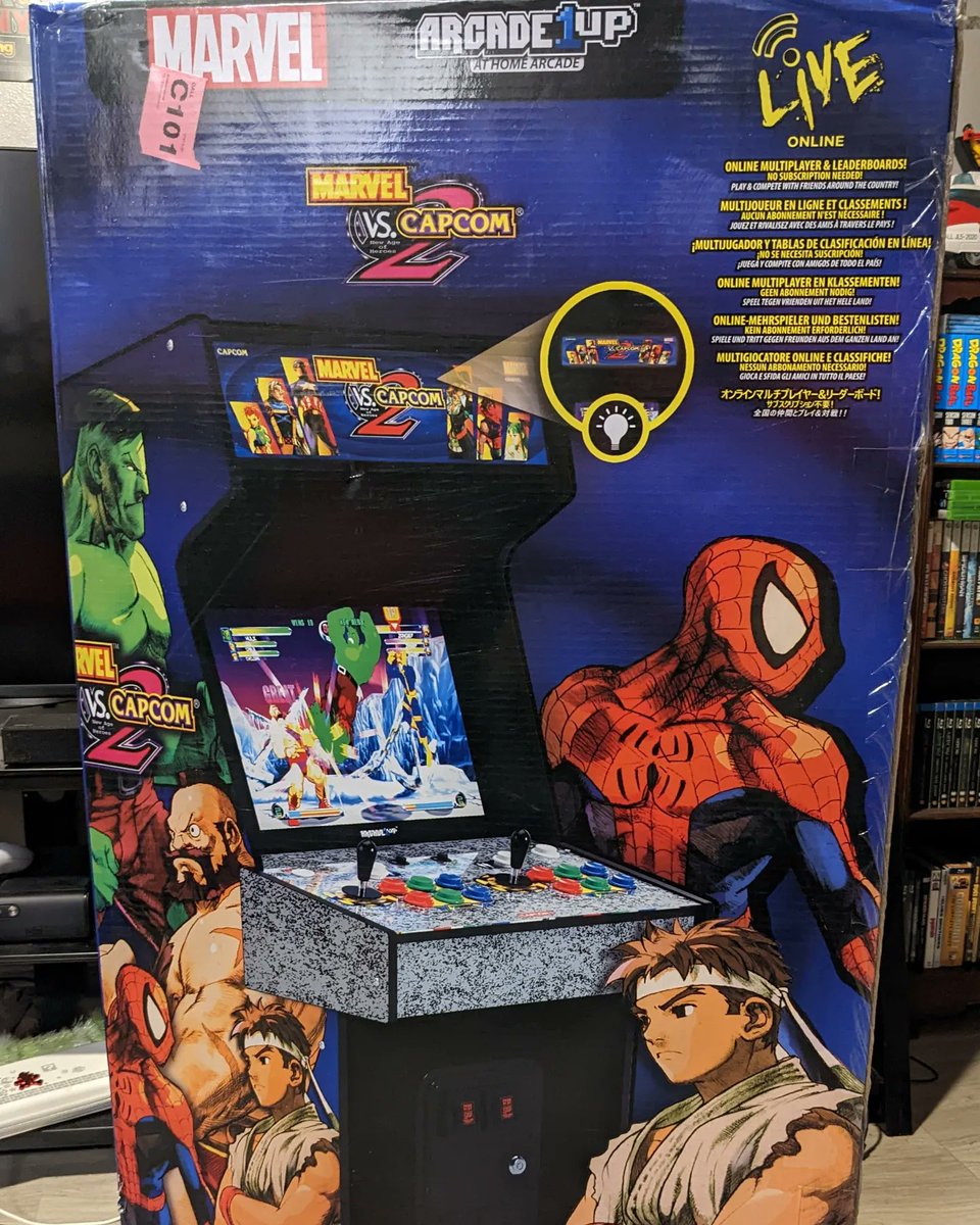 MichaelXRiojas's tweet image. It&apos;s just so beautiful #MvC2 #mvc2freed Also my very first #arcade1up cabinet. If I ever get a bigger place, I definitely want more of them.