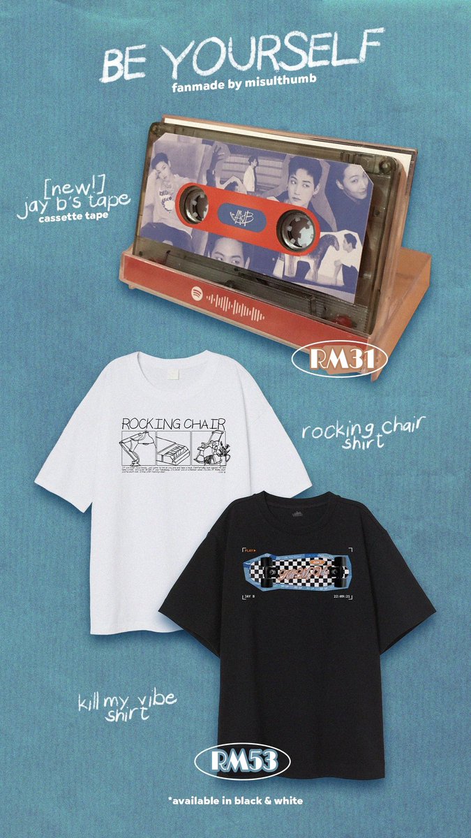 uniflogo's tweet photo. 🌴help RT💚
jay b – be yourself collection (fanmade) 
RM22-RM53
🌴2nd &amp; 3rd payment needed 
🌴dm to order
 🏁 21/10 6pm 
#pasargot7 
#uniflo_preorder #got7 #jayb https://t.co/Sub9gXqK87
