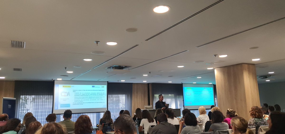 Sinèrgies entre eTwinning i Erasmus +. Avui <a href="/andres_ajo/">Andrés Ajo Lázaro</a> ens explica com integrar ambdós programes al nostres centres. #eTembajada9 #SEPIE #EDUNIB #eTwinningIB