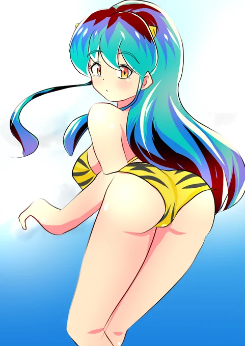 #うる星やつら#ラムちゃん おかえり絵を描き始めるきっかけがこれとダーティペアでした。。。手癖を今風にw 