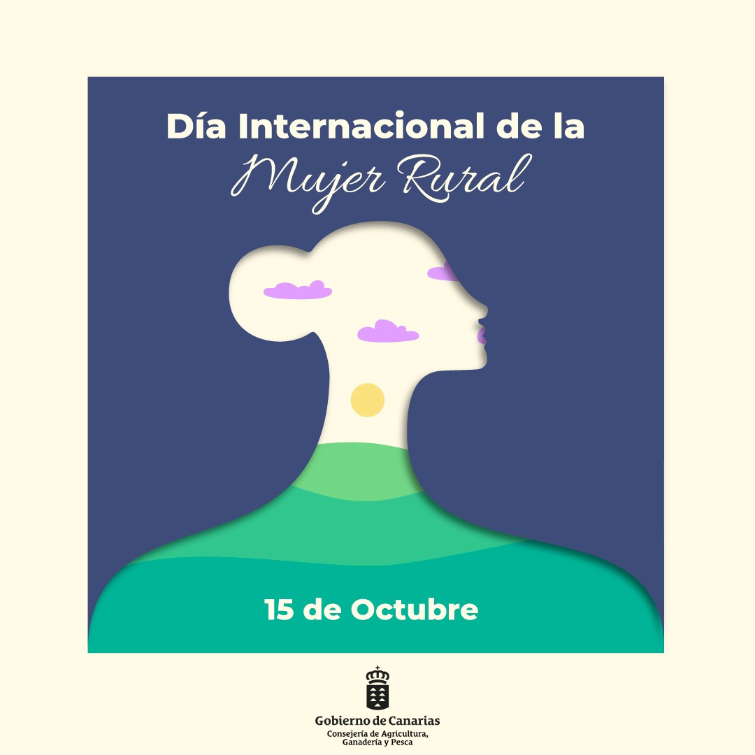 #MujerRural 👩🏼‍🌾 Este 15 de octubre nos sumamos a la celebración del Día Internacional de la Mujer Rural renovando el compromiso de lograr que el sector primario en Canarias rompa la barrera de estar tradicionalmente masculinizado.

¡Feliz Día Internacional de la Mujer Rural!