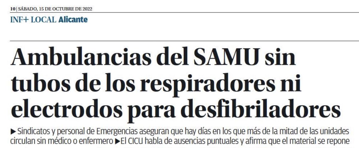 Suma y sigue 🚑 Y aquí no dimite nadie, o lo que sería más procedente… Aquí no CESAN a nadie 😡😡 @UrgHospitalaria @DrMiguelLazaro @vicentematas @DoctorSITHo @TomasToranzo1 @EmergSEMES @CESM_CV @jgt_cto @cesm_sindicatos @AngelaAmyts @AsociacionMIRe @MJCampilloP @SMedicoNavarra