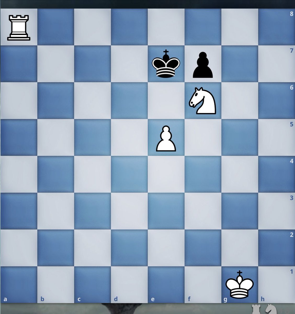 systematicchess's tweet photo. Checkmate the opponent in 1 move !!
Recognise the #CheckmatePattern!
The #HookMate involves the use of a rook, knight, and pawn along with one blockading piece to limit the opponent's king's escape. #systematicchess #chessfundamentals https://t.co/ufam9d0KEv
