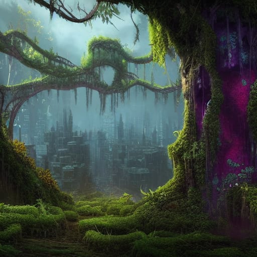 AngeyEncio's tweet photo. "Overgrown city covered in vines and moss detailed matte painting, deep color, fantastical, intricate detail, splash screen, complementary co..." - made with @NightCafeStudio 

https://t.co/aol7krWf86

#aiart #nightcafe #digitalart https://t.co/yGYiwBY4Fh