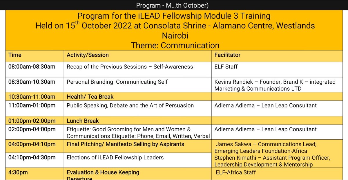 We are always excited to bring our expertise on communication and debate to the youths. 
<a href="/elfafrica1/">Emerging Leaders Foundation-Africa</a> has given us this platform over the years and today, we did not disappoint. 
We are at the #ileadFellowship leading a session on debate and public speaking.