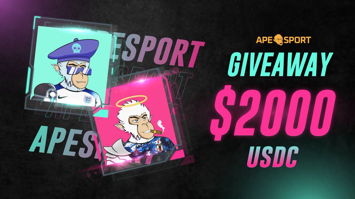 ☄️ ApeSport
💵 Rewards : $10
👥 Referral: $50
⏳ End date : 15:00 UTC 20th October, 2022
⭐️ Rating : ⭐️ ⭐️ ⭐️ ⭐️ {4/5}

🛡 Airdrop Link : t.me/ApeSportAirdro…

#Airdrop #Airdrops #Crypto