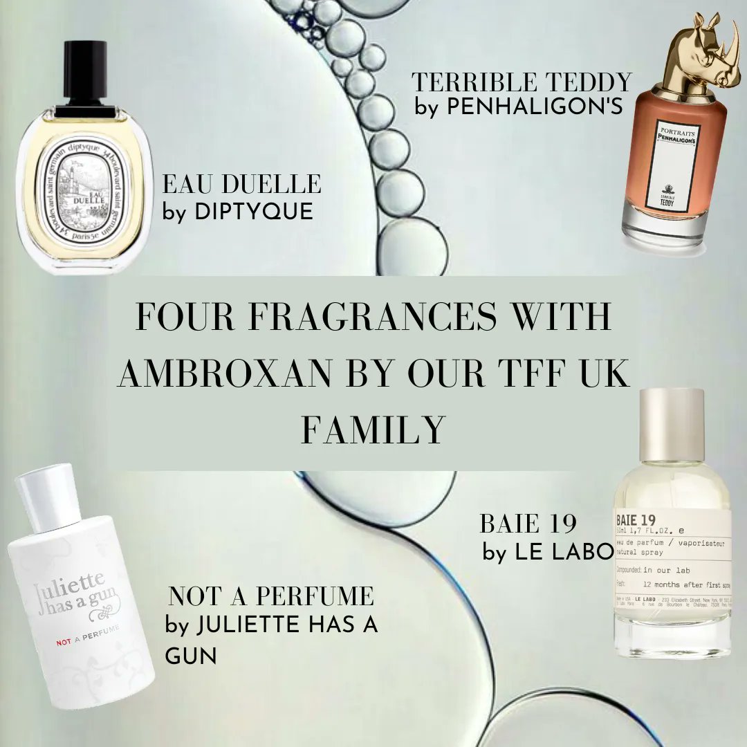 FragranceFDN_UK's tweet photo. Known for its long-lasting, skin-like and versatile nuances, Ambroxan is an incredibly popular note in contemporary perfumery. What does ambroxan smell like to you? And what are your favorite fragrances featuring the note?

#ambroxan #notes #fragrance #sotd # #synthetics https://t.co/Lfmoz3hjPi