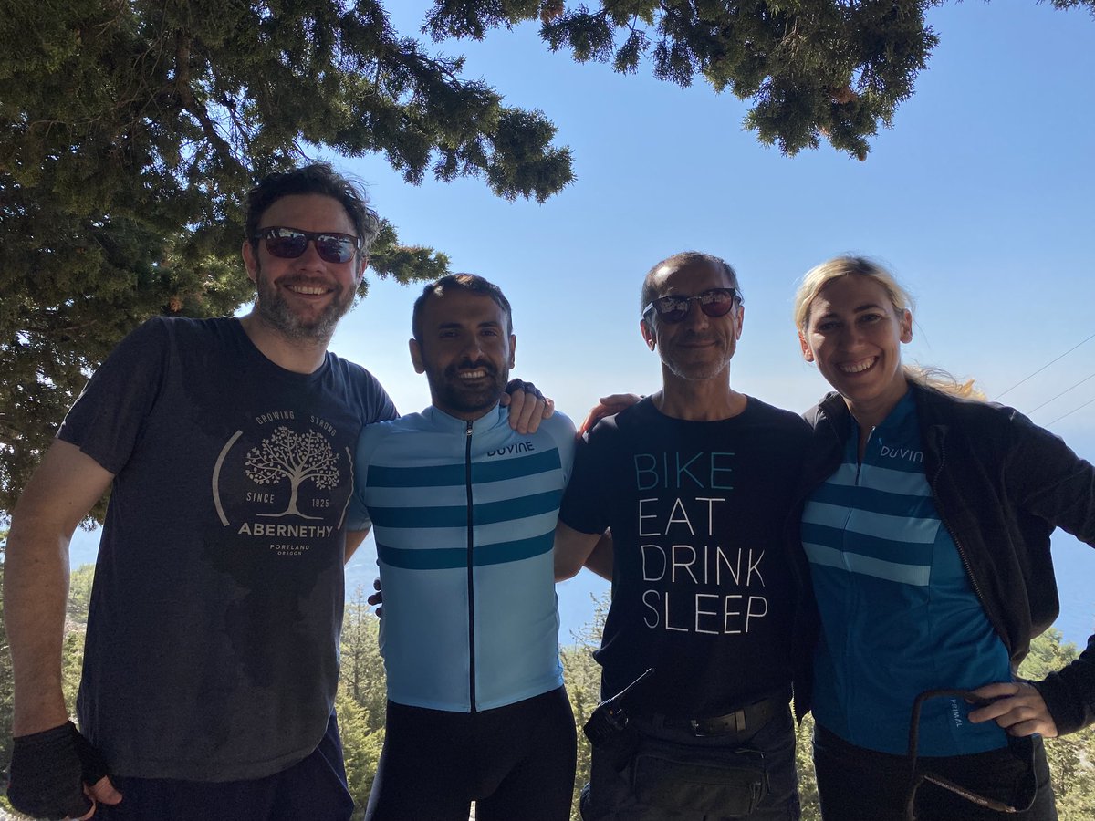 CarolineHurdUW's tweet photo. Words cannot even begin to capture the awesomeness of our Guides (Yasar and Veysel) and Crew from our ⁦@DuVine⁩ sailing/bike trip in Greece/Turkey. The best food, views, service and expertise. They lead with love ❤️ https://t.co/gXMLFrquhh