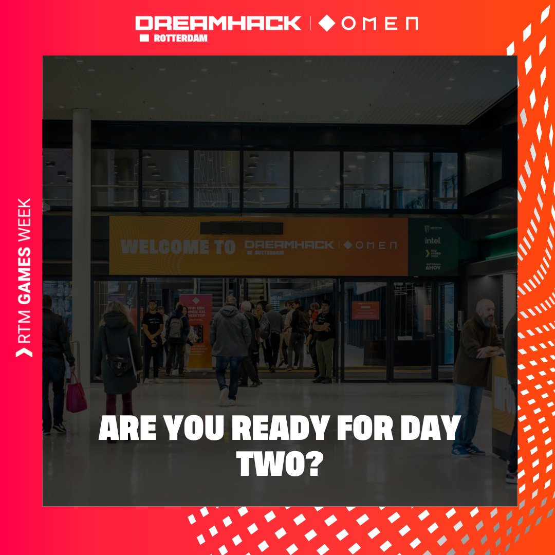 RTMgamesweek's tweet photo. The doors are open! Are you ready for another day of great gaming experiences? #gaming #dreamhackrotterdam #rtmgamesweek https://t.co/nKTeJBWsXN