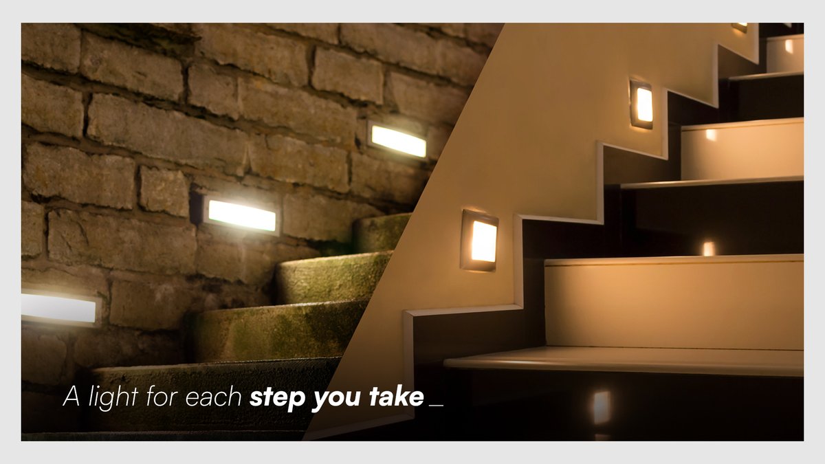 VTACLED's tweet photo. A light at every step you take. Well, it is not just poetic beauty, but also for safety purposes. Every interior designer admits to the magic of lights.

Check out our vast range of step lights
https://t.co/YnIZxHFwMY

#steplight #interiorlighting #vtacled #vtac https://t.co/Zmxr1Et5FL