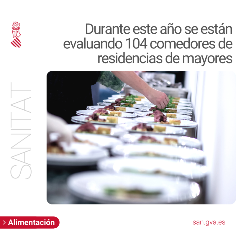 GVAsanitat's tweet photo. 🔎🍽️ @gvasanitat amplía la evaluación de los menús a los comedores de las residencias de mayores

➡️ Durante este año se están evaluando 104 comedores de residencias de mayores

➡️ Cada año se revisan los menús de más de 450 comedores escolares en la Comunitat Valenciana
