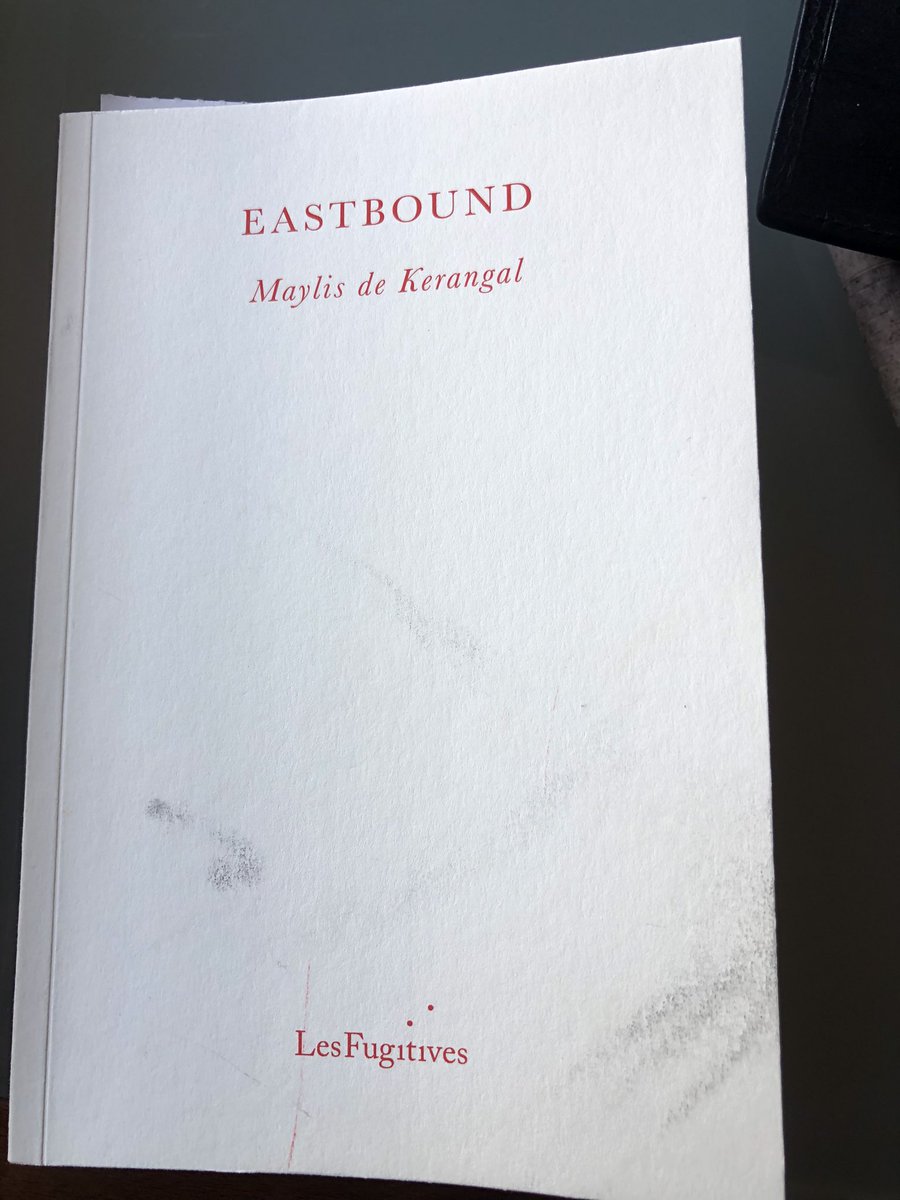 Read this book from @edbookfest after event chaired by fab @DameDeniseMina . Maylis de Kerangal tells a story about conscript on Trans Siberian express trying to flee the horrors ahead of him. More topical than ever. Read it twice 1st time for suspense, 2nd 4 beautiful language.