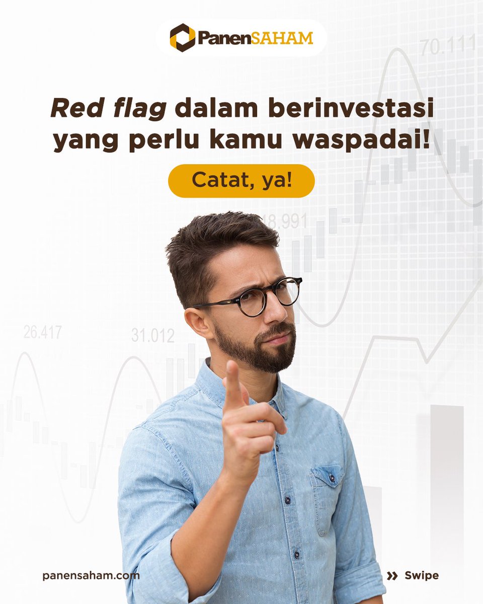 PanenSaham's tweet photo. Red flag gak cuma ada di doi, tapi ada juga di investasi!

Banyak hal-hal yang keliatannya nggak begitu berpengaruh tapi ternyata esensial, lho!

Biar #KamuGaSendirian dalam menghadapi red flag ini, yuk join PanenSAHAM dengan DM kita sekarang! https://t.co/Mp47IHsvtu