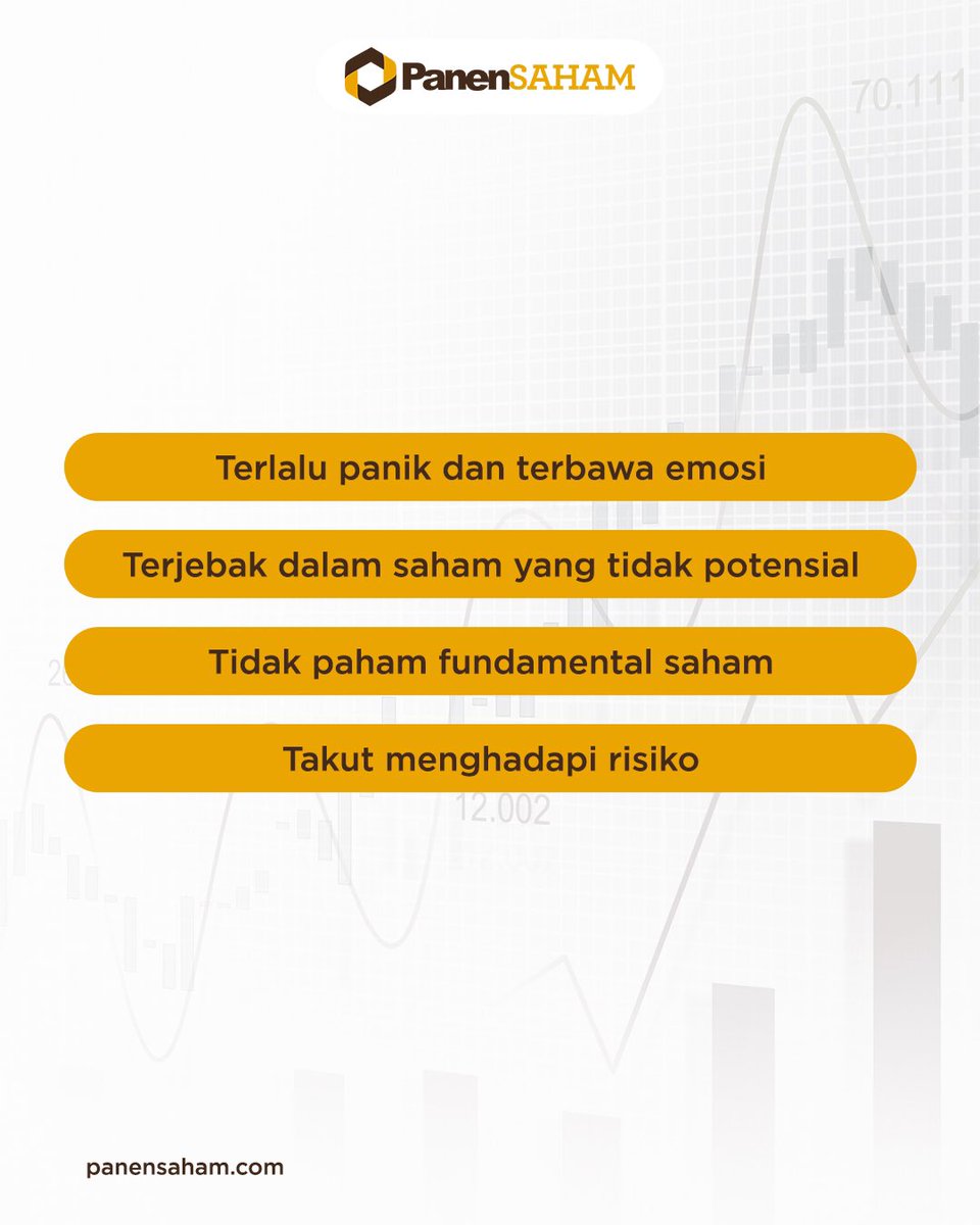PanenSaham's tweet photo. Red flag gak cuma ada di doi, tapi ada juga di investasi!

Banyak hal-hal yang keliatannya nggak begitu berpengaruh tapi ternyata esensial, lho!

Biar #KamuGaSendirian dalam menghadapi red flag ini, yuk join PanenSAHAM dengan DM kita sekarang! https://t.co/Mp47IHsvtu