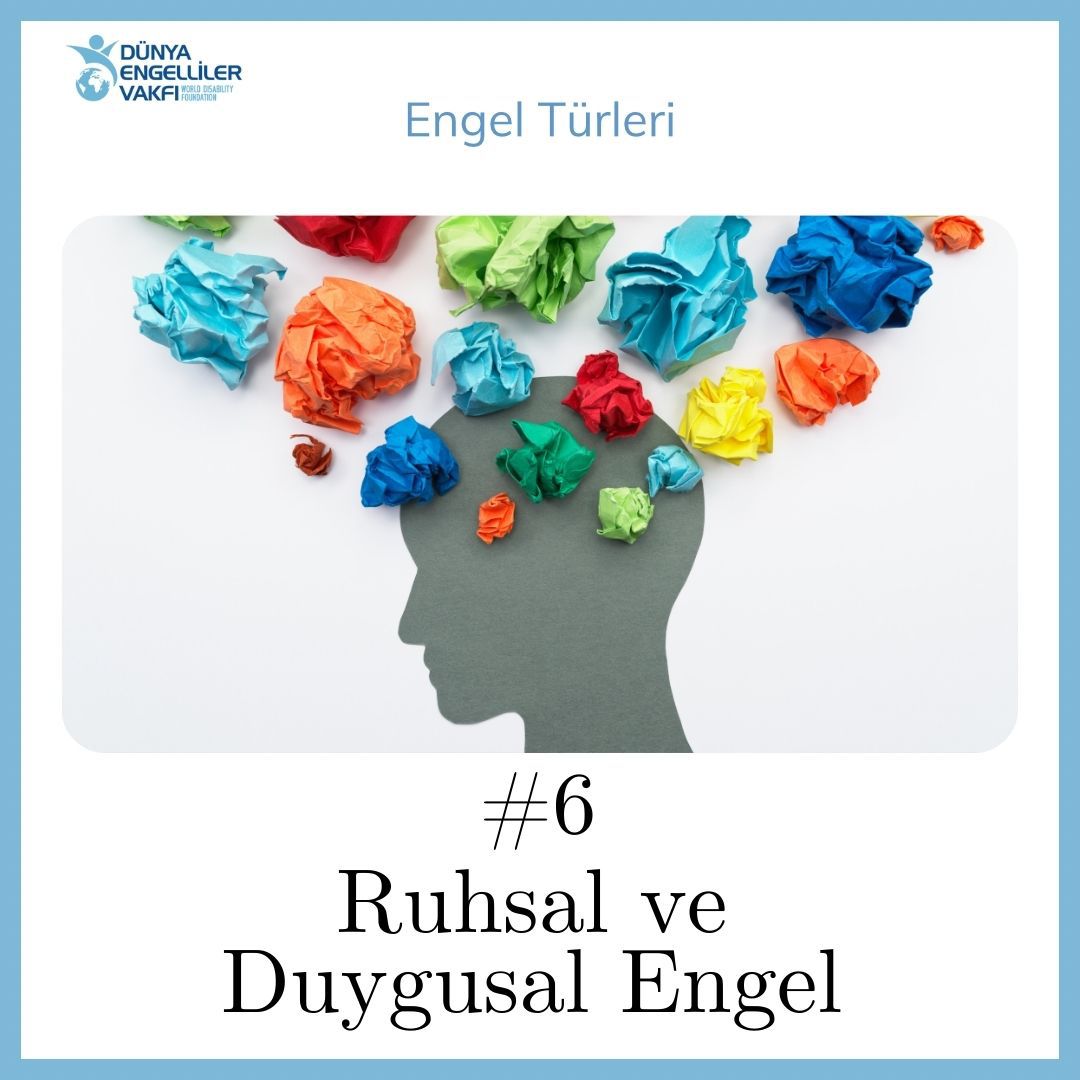 Duygu, düşünce ve davranışlarındaki normalden farklı görüntüler nedeni ile günlük yaşam aktivitelerini sürdürmekte, kişiler arası ilişkilerini devam ettirmekte güçlük yaşayan bireylerdir. Depresyon, şizofreni gibi hastalıklar bu tür engel grubuna girmektedir.

#engelli #dev