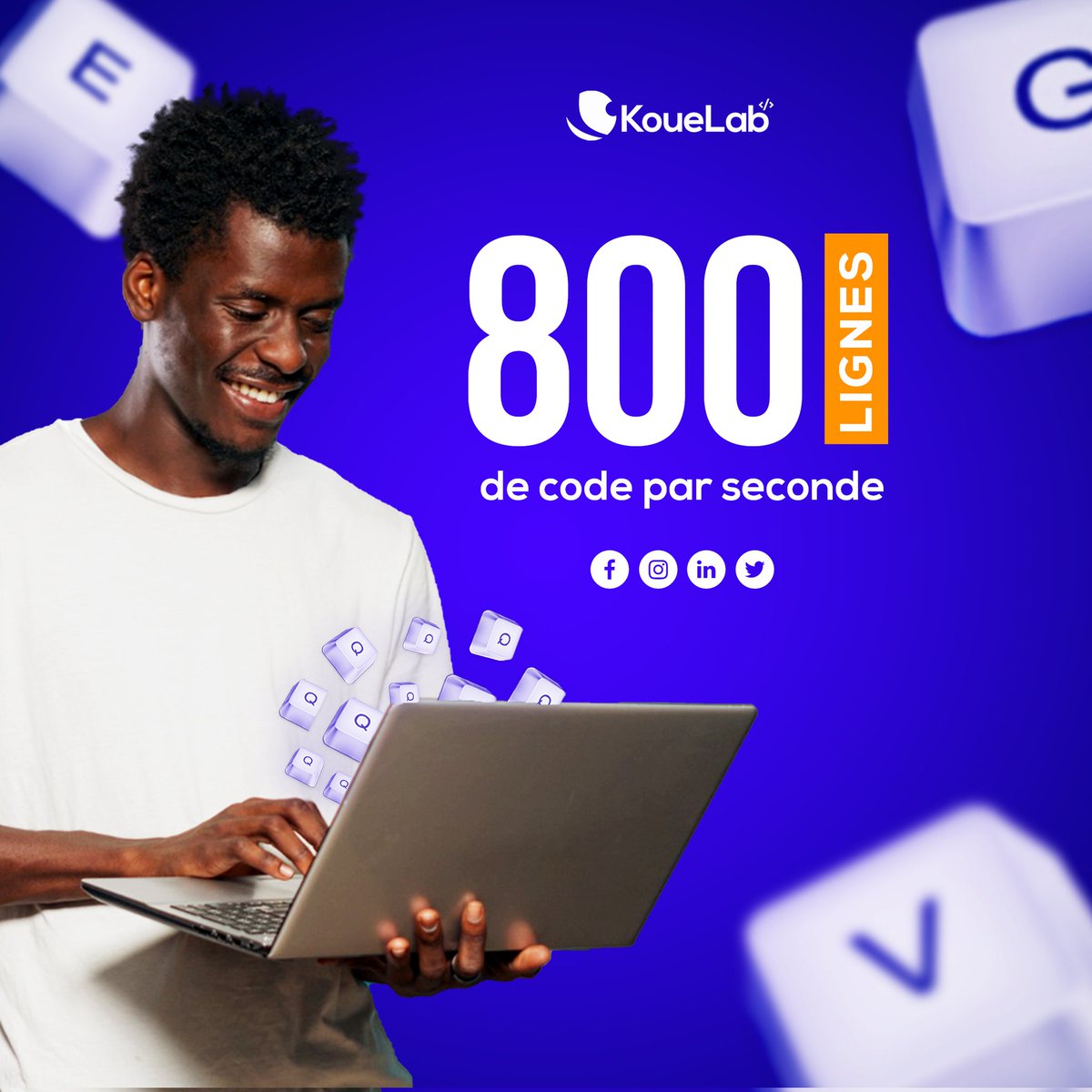 Koue_Lab's tweet photo. 800 LIGNEZ DE CODE PAR SECONDE 🔴🔴🔴

C'est grâce à ceci que nous parvenons à toujours respecter nos deadlines ☺️ bien évidemment  vous êtes tout aussi satisfait au vue de la qualité du travail 😃. 
Passez ainsi un excellent weekend ! 

#kouelab #application #developpeur #800 https://t.co/yZADUs4Tvr