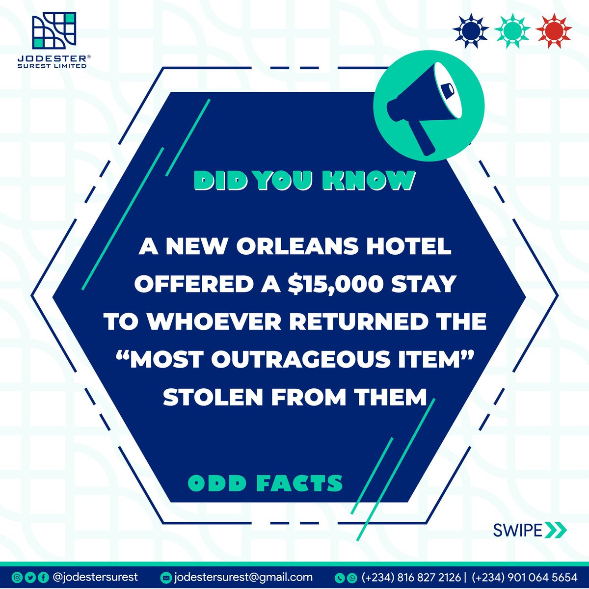 jodestersurest's tweet photo. Odd Facts
Did you know?
#oddfacts #joedester #jodester #explore #graphicsdesign #designer #dataanalyst #freelancing #digitalmarketing #business #growth https://t.co/rrsuYE3r52