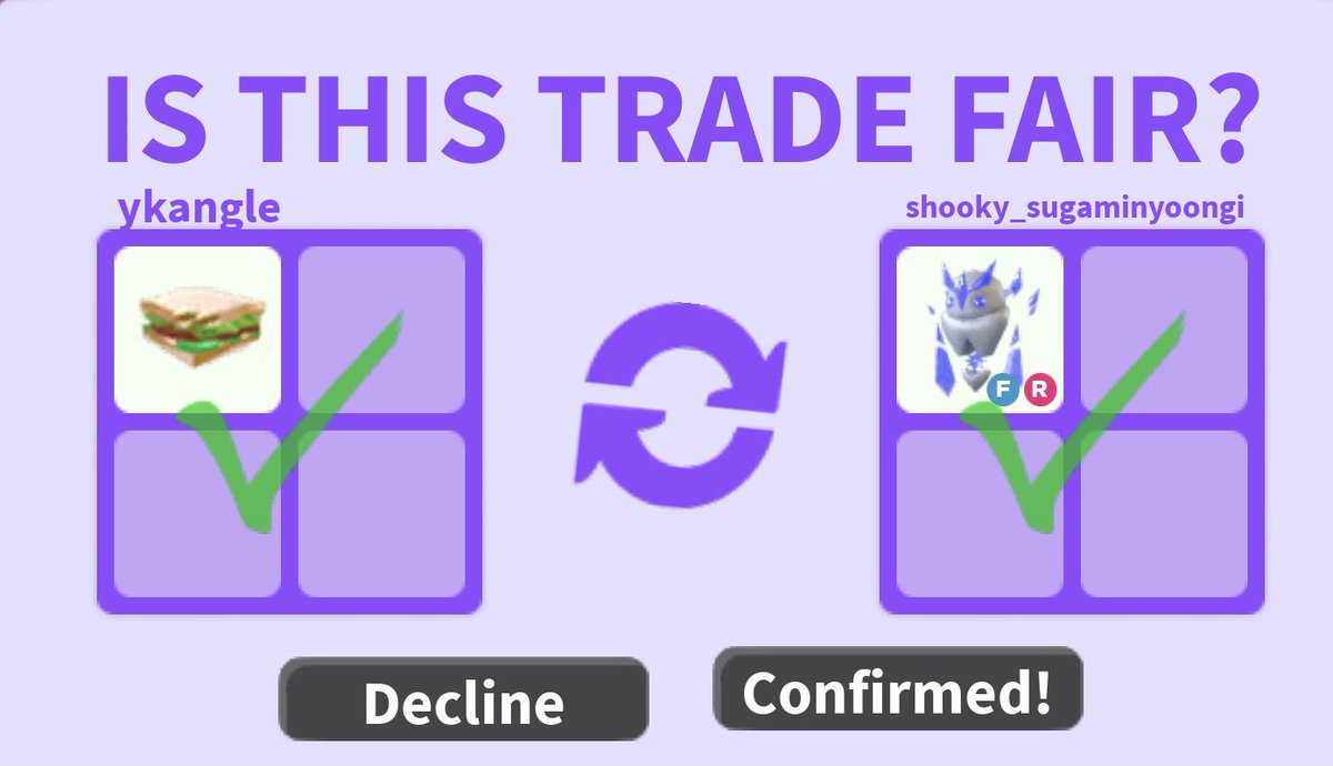 <a href="/cherryluvshott/">luvshott ~ online ~ ꒰ DM's open ꒱</a> is trusted!! I went first by giving robux and she gave me the ice golem right away!! <33 thank you so much!! Recommend trading with them! :D