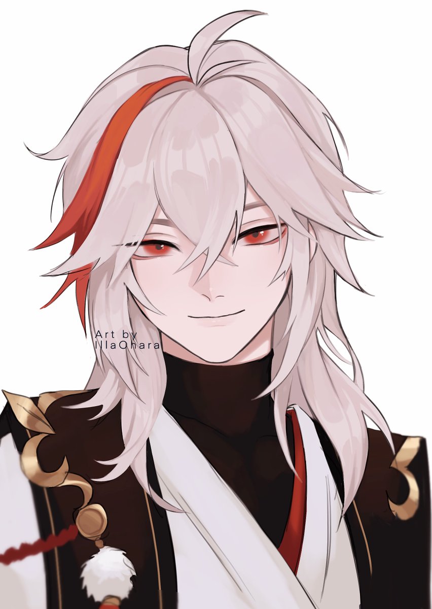 illa.ohara on Twitter "Kazuha with his hair down 🌹🍁 原神 GenshinImapct Kazuha"