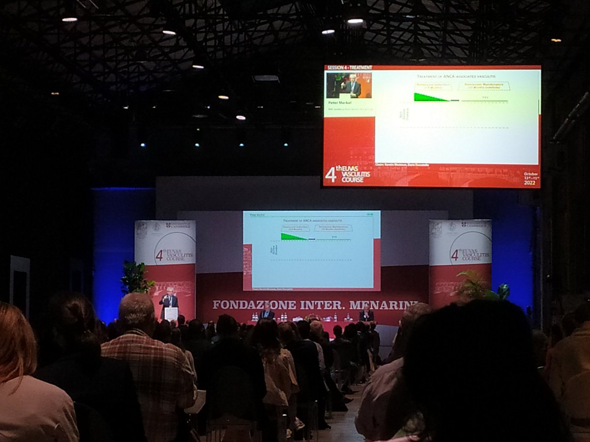 #EUVAS2022 Currently on the stage Prof. Peter Merkel from <a href="/PennMedicine/">Penn Medicine</a> having his great lecture on #AAV therapeutic strategies.
Thanks Prof. <a href="/DrPeterMerkel/">Peter Merkel</a> also for your very kind tribute to #Florence and #ItalianArt
<a href="/Vasculitis2022/">Vasculitis 2022</a> <a href="/VasculitisFound/">Vasculitis Foundation</a> #NephTwitter <a href="/ACRheum/">American College of Rheumatology</a>