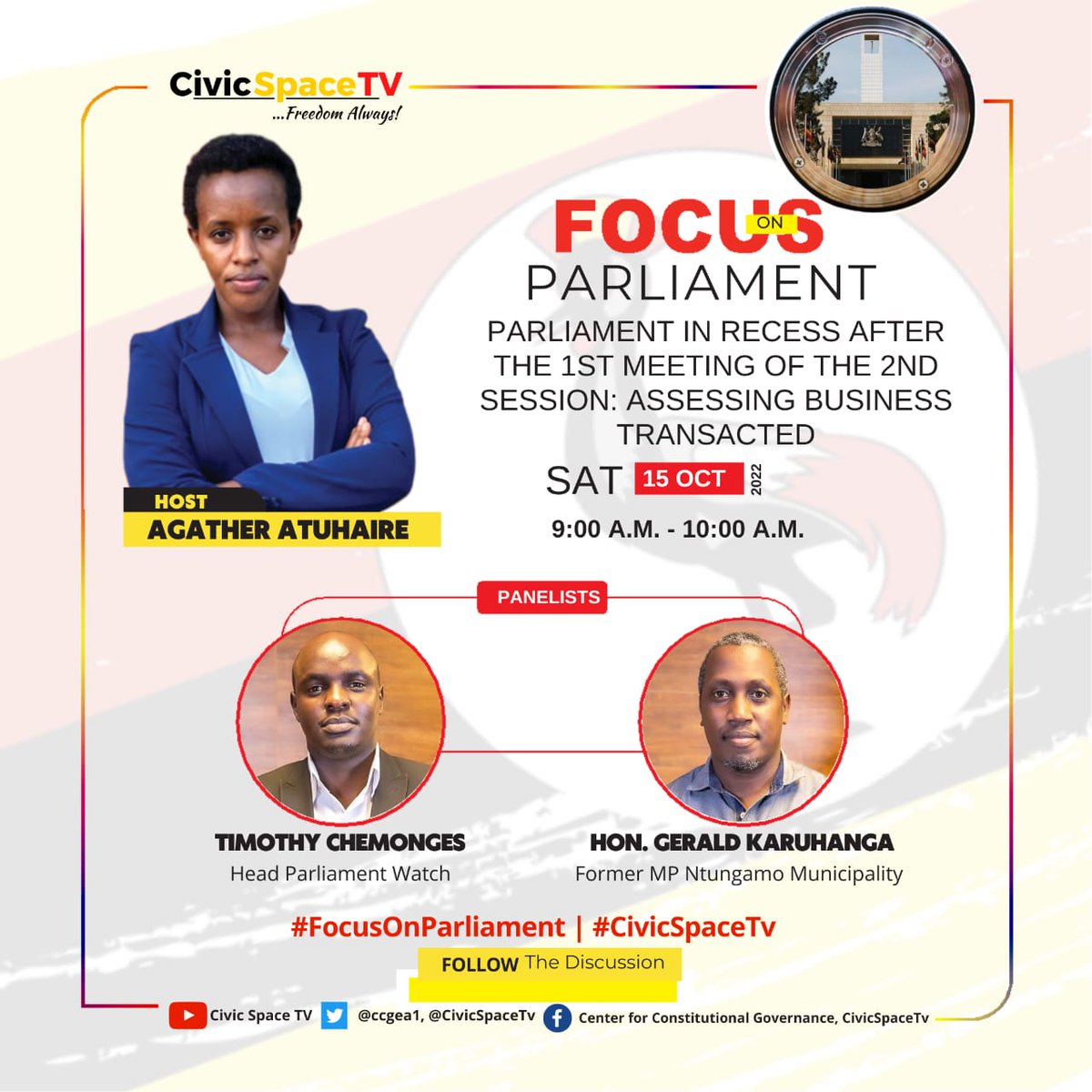 Today, #FocusOnParliament looks at the business transacted in the second session of the 11th @Parliament_Ug which went on recess on 29th September 2022 having had 37 sittings since June , passed 17 Bills , 16 resolutions passed & 22 reports adopted. Watch:youtu.be/YSux1FHsSM4