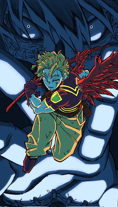 僕のヒーローアカデミア #116 「One's Justice」終盤のホークスと荼毘のシーンの原画担当致しました。ありがとうございました。#ヒロアカ #heroaca_a 