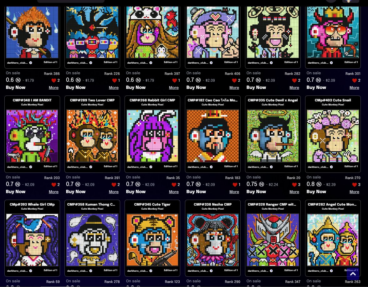 Cute Monkey Pixel CmP
new update link below
paras.id/collection/cut…

#nft #nfts #nftart #nftartist #nftartists #nftdrop #nftdrops #nftcollector #nftcommunity
#NFTCommunity #NFTTHAILAND #NFTThaicommunity