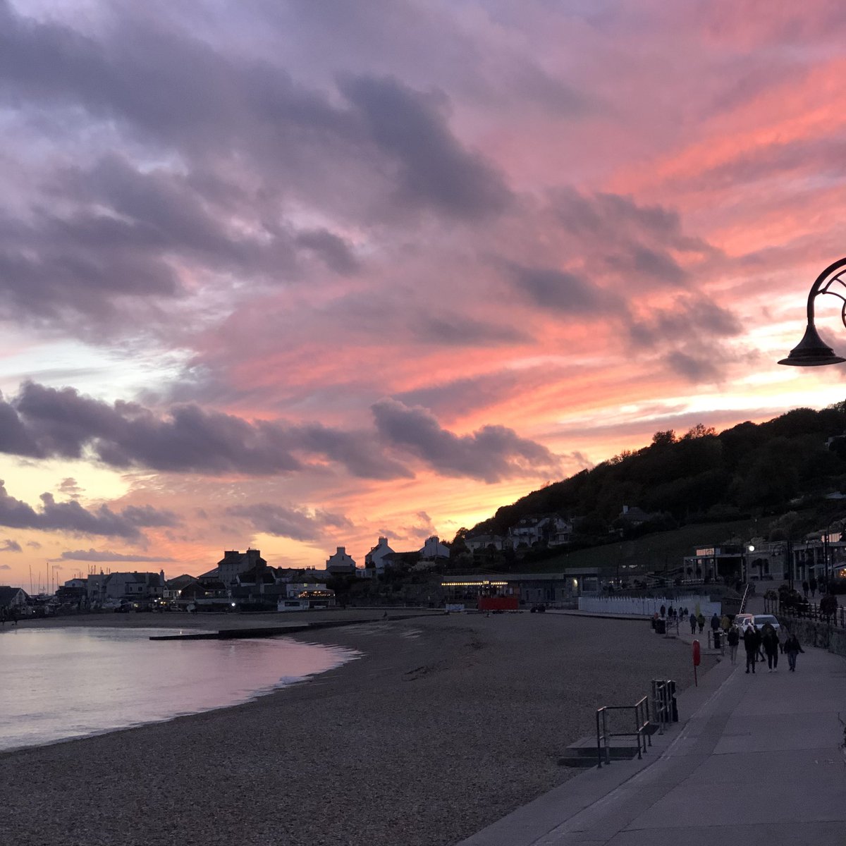 Lyme Regis sunset last night. And breathe..